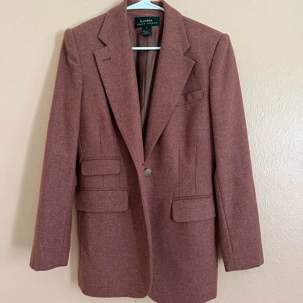 LAUREN BY RALPH LAUREN Vintage Mauve Blazer
